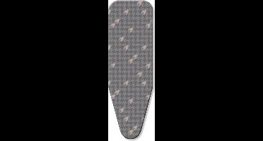 D&L Strijkplankhoes 5 Laags - Maat B voor een breedte van 43 tot 52cm en lengte van 100 tot 125cm - Grijs