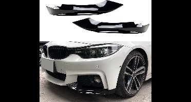 Passend Voor Bmw 4 Serie F33 F36 Coupe Gran M Pakket Glans Zwart Bumper Hoeken Performance Style 418 420 430 435 M4 Look
