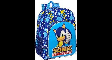 Schoolrugzak Sonic Speed 33 x 42 x 14 cm Blauw 14 L