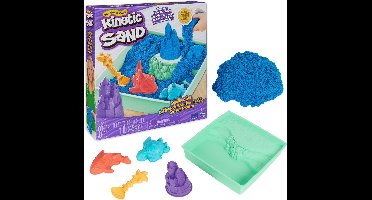 Kinetic Sand - Zandbak-set met 454 g speelzand 4 vormen en gereedschap - Sensorisch speelgoed - stijlen kunnen variëren