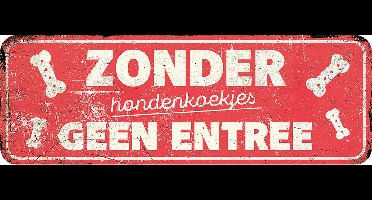 D&d Home - Waakbord - Hond - Waarschuwingsbord General 2 Nl 40x13x0,3cm Rood - 1st