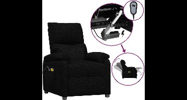 vidaXL - Massagestoel - elektrisch - stof - zwart