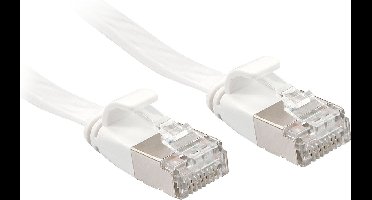 LINDY 47545 RJ45 Netwerkkabel, patchkabel CAT 6A U/FTP 10.00 m Wit 1 stuk(s)