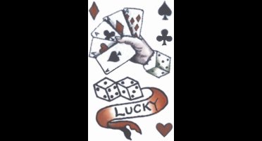 Partychimp Neptatoeage Vintage Tattoos Lucky Dice Polyester