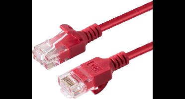 Microconnect V-UTP6A015R-SLIM netwerkkabel Rood 1,5 m Cat6a U/UTP (UTP)