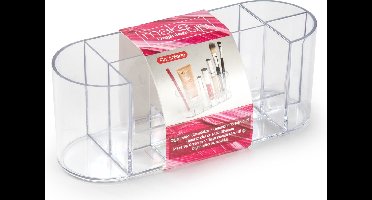 PlasticForte Make-up organizers - 8-vaks - 17 x 6,5 cm - makeup houder