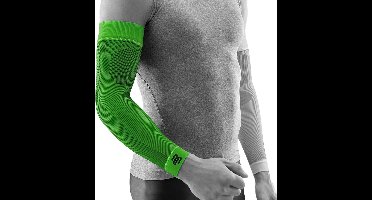 Bauerfeind Sport Compressie Arm Sleeve - Groen - Lange Sleeve - Per paar