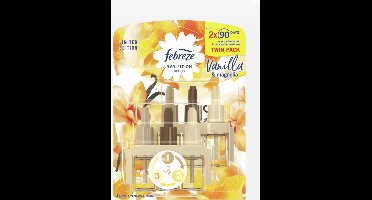 Ambi pur febreze 3 volution vanille & magnolia 2x20 ml - 2x 90 dagen- limited editon