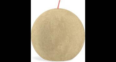 6 stuks Bolsius beige rustieke bolkaars Ø 76 mm (25 uur) Oat Beige