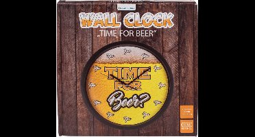 Wandklok 'Time for Beer' - Bier klok