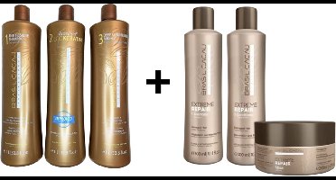 Ecokeratin + Na keratine behandeling shampoo en conditioner en Masker