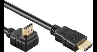 High Speed HDMI™-kabel 90° met Ethernet, 4K @ 60 Hz