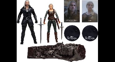 The Witcher Action Figure Geralt and Ciri (Netflix Season 3) 18 cm