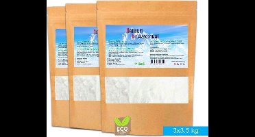 SoLMAG Natriumbicarbonaat - 10.5 kg (3x3,5 kg) Voordeel Set - Baking Soda - Zuiveringszout - Allesreiniger – Geurverwijderaar - Bakpoeder - Baking Powder - Bicarbonaat - Bicarbonate - Schoonmaaksoda - Food Grade kwaliteit