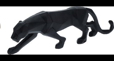 panter - polystone geometrisch - decoratie woonkamer - decoratie - zwart