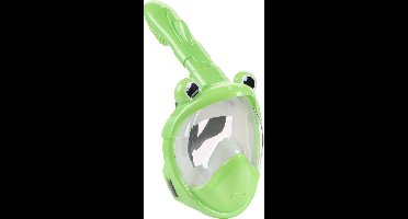 Atlantis Frog Snorkelmasker - Snorkel - Duikbril - Snorkelset - Full Face Masker - Kinderen - Groen
