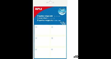 Labels Apli Wit Vriezer 34 x 53 mm (10 Stuks)