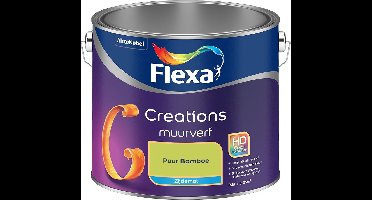 Flexa - Creations Muurverf Zijdemat - Puur Bamboe - Mengverf - 2.5 L