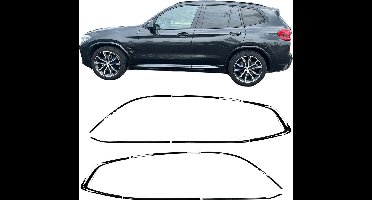 Shadow Line Raam Sierlijsten Hoogglans Zwart Geschikt voor Bmw X3 Serie G01