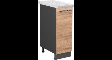 Vicco Fame-Line Apotheekkast – 30 cm, WB Marmer Krachtige eik goud