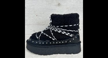 Cozy teddy boots zwart Zwart / 36