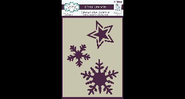 Creative Expressions • Companion Colouring Stencil Snowflake Sparkle 15x20,8cm