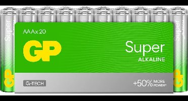 AAA mini penlite 20 x Super alkaline GP