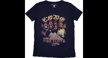 Pink Floyd - Japan Poster Dames T-shirt - L - Donkerblauw