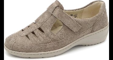 Waldläufer Dames Bandschoen - 607501-100-093 Taupe - Wijdte K - Maat 4 (37)