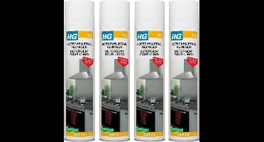 HG roestvrijstaal reiniger - 4 stuks + Gratis KD Spons