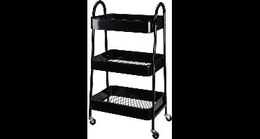 Relaxwonen - Keukentrolley - Zwart - 3 laags - Extra stevig