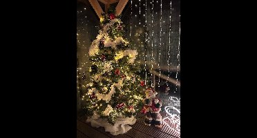 HEM Klassieke Kerstballen Set – 25 Stuks – Groen, Rood & Goud Glitter – Sneeuwvlokken Design – Luxe Kerstdecoratie – Kerstboom Ornamenten