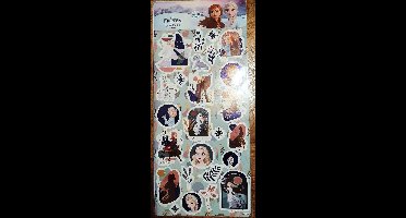 Disney Frozen stickers - 2 vellen - ca. 50 stickers - Elsa Anna Olaf Kristoff- prinsessen