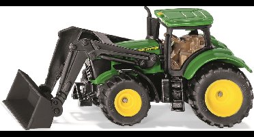 Siku 1395, John Deere 6215r Met Voorlader, Metaal/kunststof