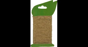 Nature Jute Bindtouw Naturel Met Ijzeren Kern 5 m - Klim-En Geleide Artikel - Natural Ø2.75mm