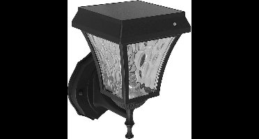 V-TAC VT-982-S Solar Wandlamp - IP65 Waterdicht - Mat Zwart - 2W - 110 Lumen - 3IN1