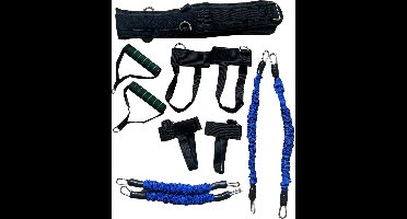 Boxing Weerstand Training Set – Blauw - Verbetert kracht, snelheid en uithoudingsvermogen. Inclusief weerstandsbanden en riemen. Ideaal voor bokstraining, cardio en krachttraining thuis of in de gym. Versterkt armen, benen, schouders en core.