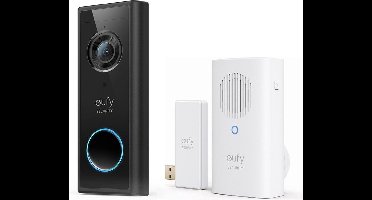 eufy Security S220 2K Draadloze Video Deurbel Uitbreiding + eufy deurbelgong - Bundelvoordeel