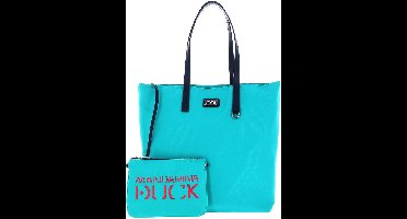 MANDARINA DUCK Schoudertas Utensil zak Style Shopper Lapis Turquoise