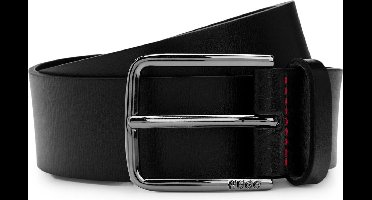 HUGO Leren Riem Gerik Sz35 Leather Belt W100 Black Zwart