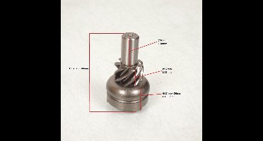 rock kick moer tnt voor peugeot 50 ludix scooter lengte 15,5mm / ø27mm nieuw