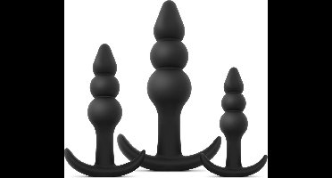 Easytoys - Butt Plug Trio - Zwart