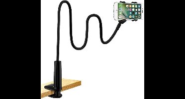 Telefoonhouder - Zwart - Telefoon houder - Telefoonstandaard - Telefoonhouder Bureau - Telefoonhouder Klem - Telefoonstatief - Gadgets - Telefoonaccessoires