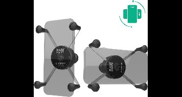 Draaibare X-Grip® grote telefoonhouder met bal - maat B RAM-HOL-UN10BRU