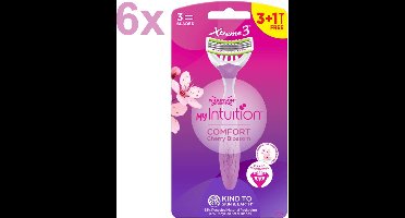 Wilkinson Sword - Xtreme 3 - My Intuition - Comfort - Cherry Blossom - Wegwerpscheermesje - 40 Stuks - Voordeelverpakking