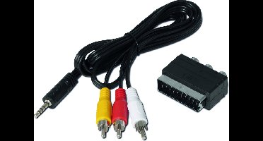 TechniSat 0000/3649 video kabel adapter RCA 3 x RCA Zwart