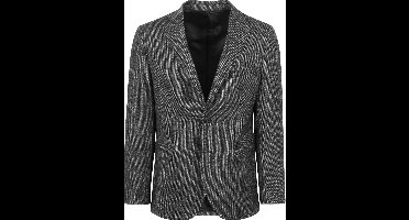 Suitable Birds Eye Colbert Merinowol Antraciet - Maat 54 - Heren blazer
