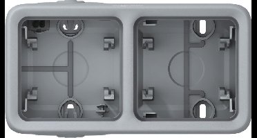 Legrand BTicino Plexo IP55 opbouwbak inbouwschakelmateriaal kunststof, grijs, samenstelling