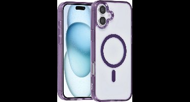 TUNIQ telefoonhoesje voor Apple iPhone 16 - MagSafe siliconen backcover - Paars