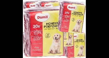 Dumil poepzakjes - 240 stuks - Hondenpoepzakjes met handvatten - geparfumeerd